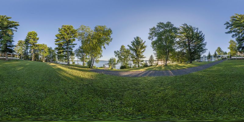 Scenic Low Water Landscape in Canada HDRi Maps and Backplates