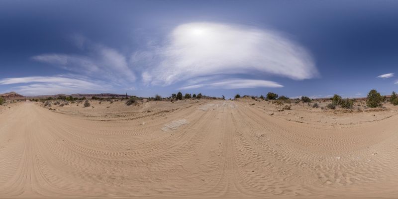 Utah Desert Landscape with Red Rocks and Mountains - HDRi Maps and ...