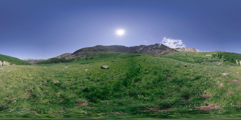 Mountain Landscape in Summit County, Colorado HDRi Maps and Backplates