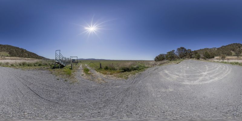 Rural Landscape with Open Fields and Wire Fencing - HDRi Maps and ...