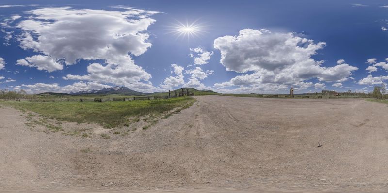 Scenic Landscape of Colorado's Last Dollar Road HDRi Maps and Backplates
