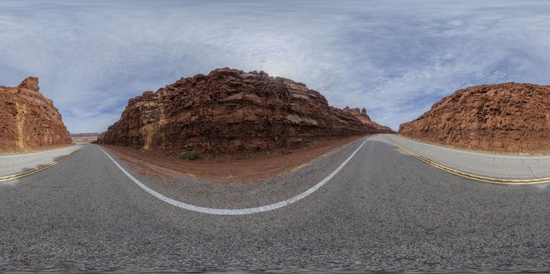 Desert Landscape in Utah, USA - HDRi Maps and Backplates