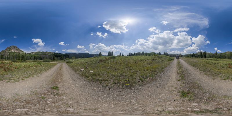 Scenic Mountain Landscape in Colorado, USA HDRi Maps and Backplates
