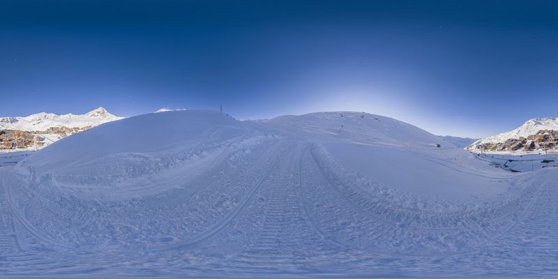 The Snowy Nunatak in the French Alps HDRi Maps and Backplates