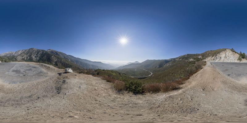Aerial View of Lush Green Landscape HDRi Maps and Backplates