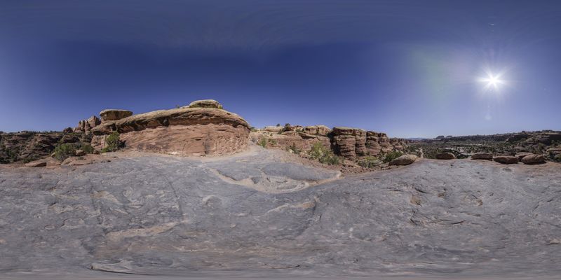 Rugged Canyonlands Landscape in Utah, USA HDRi Maps and Backplates