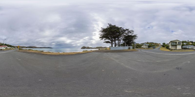 Scenic Coastal Road HDRi Maps and Backplates