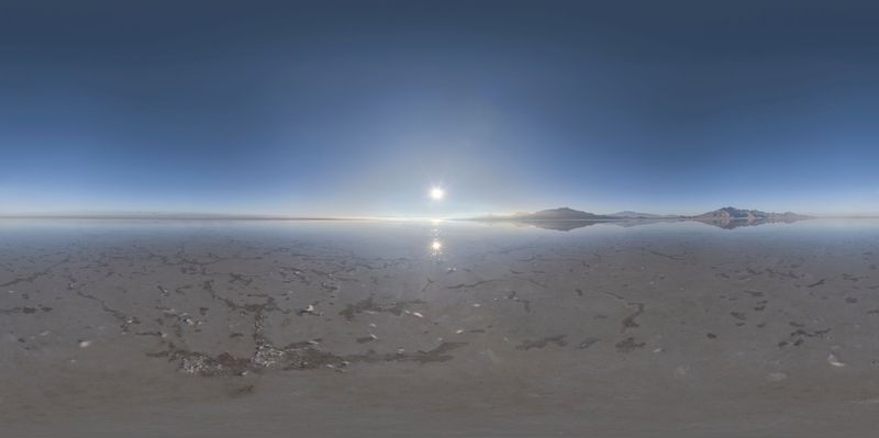 The Salt Lake of Utah HDRi Maps and Backplates