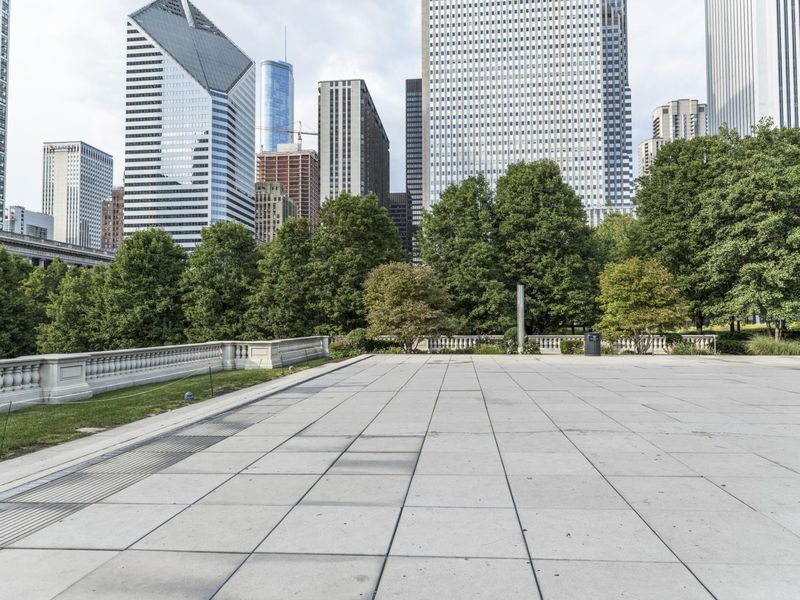 Chicago, Illinois Skyline in the Urban Metropolis HDRi Maps and Backplates