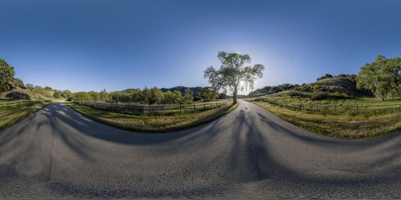 Scenic California Road in the USA HDRi Maps and Backplates