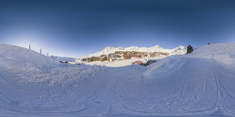 Winter Recreation in the French Alps HDRi Maps and Backplates