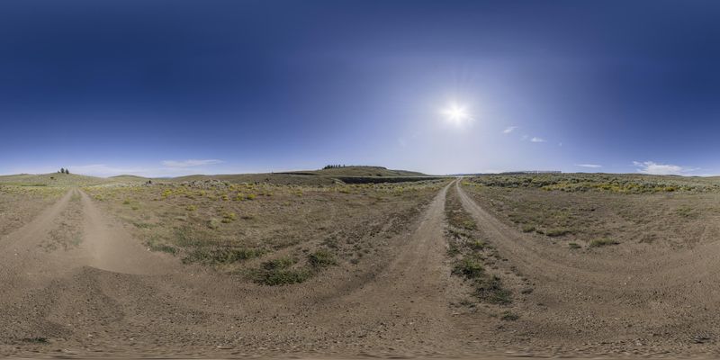 Scenic Road in Colorado HDRi Maps and Backplates