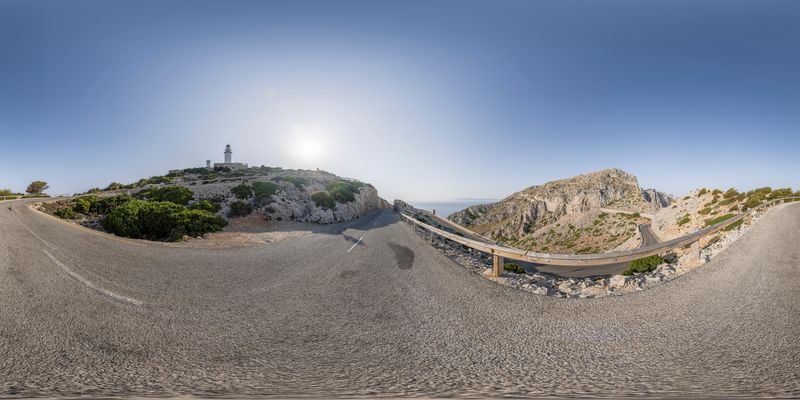 Coastal Road of Mallorca, Spain HDRi Maps and Backplates