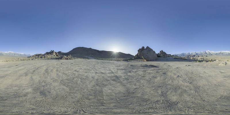 California's Desert Roads: A Scenic Journey HDRi Maps and Backplates