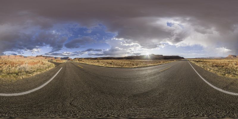 Scenic Road Trip through Utah's Canyonlands HDRi Maps and Backplates