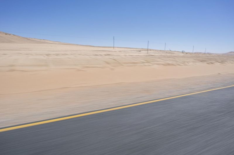 Endless Road Through the African Desert HDRi Maps and Backplates