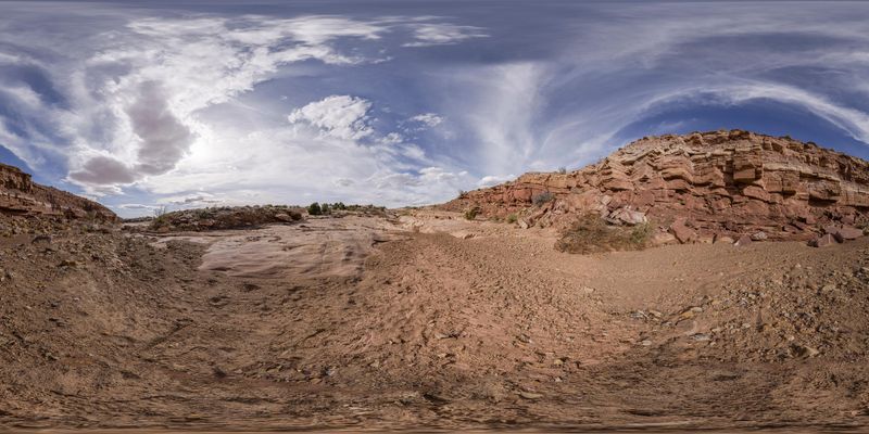 Scenic Desert Road in Utah, USA HDRi Maps and Backplates