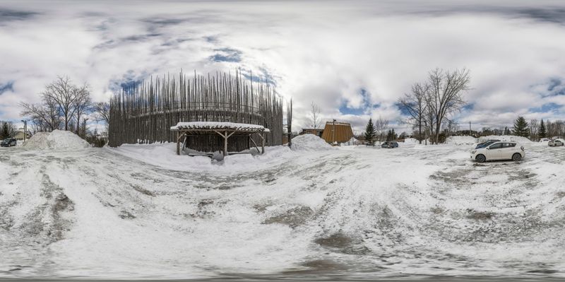 Straight Road in Rural Canada HDRi Maps and Backplates