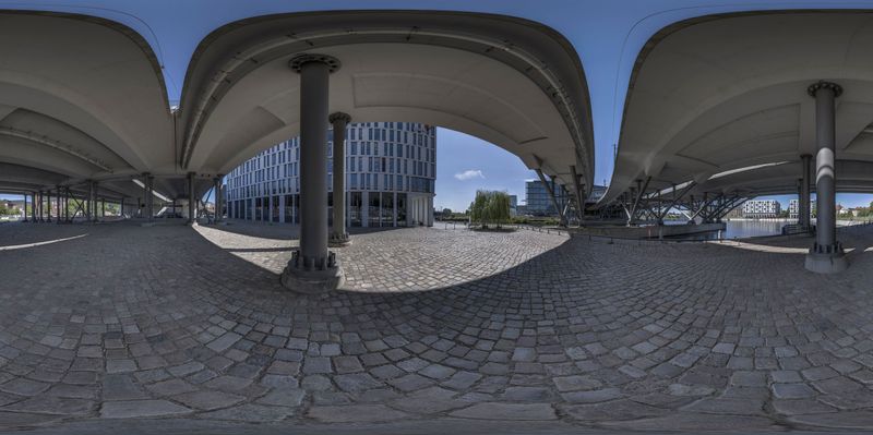 Exploring Berlin: Urban Design Under the Clear Sky HDRi Maps and Backplates