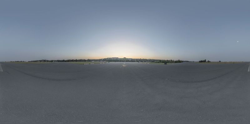 Aerial View of Berlin's Urban Road HDRi Maps and Backplates