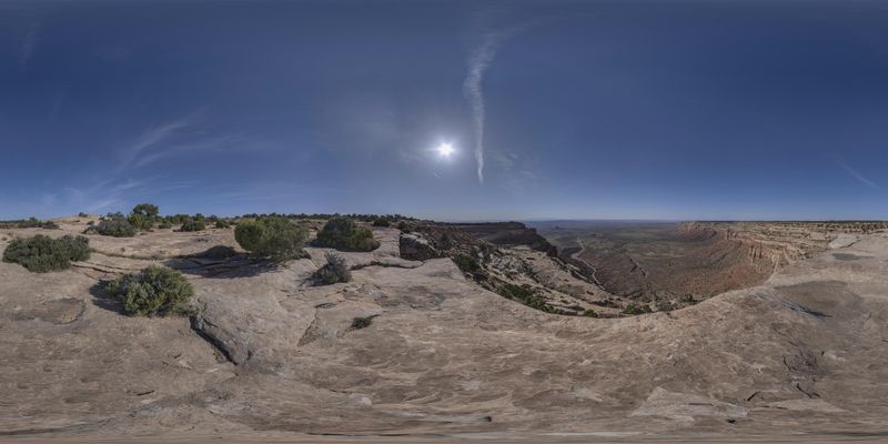 Aerial View of Utah's Desert: Red Rock and Clear Skies HDRi Maps and ...
