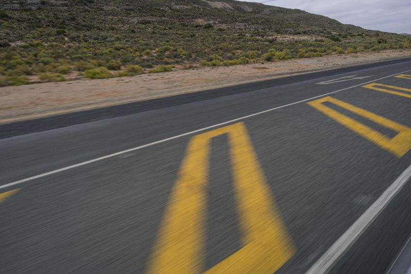 Endless Road Through African Landscape HDRi Maps and Backplates
