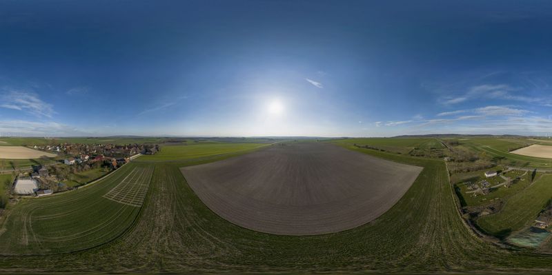 Agricultural Landscape in Brandenburg, Germany HDRi Maps and Backplates