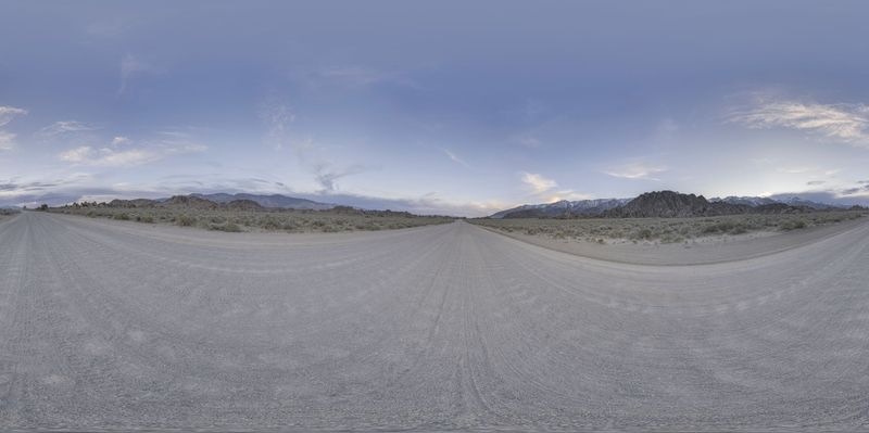 Alabama Hills: Desert Roads and Mountains HDRi Maps and Backplates