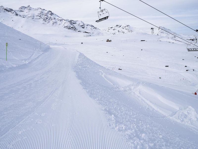 Winter landscape in the French Alps HDRi Maps and Backplates