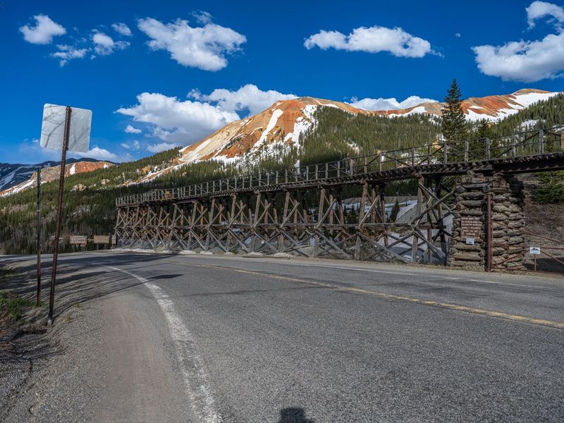Asphalt Road in Colorado Landscape HDRi Maps and Backplates
