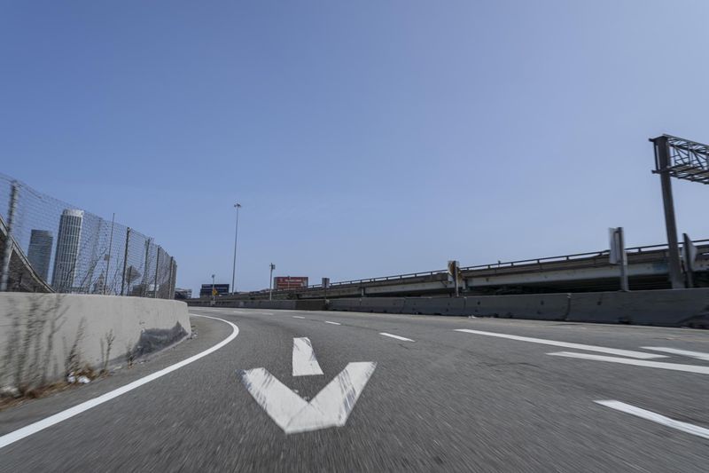 Asphalt Road Motion Blur Highway HDRi Maps and Backplates