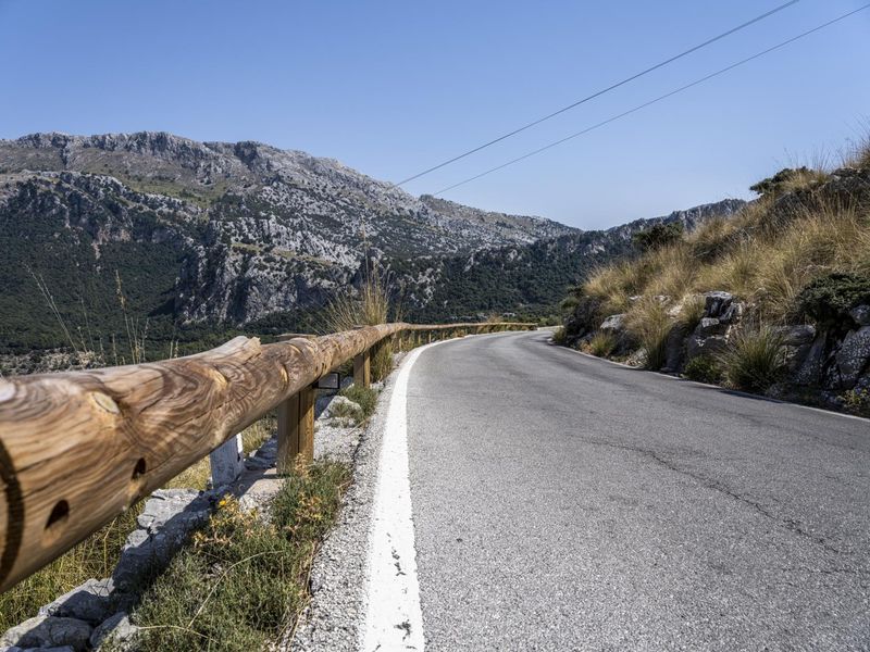 Asphalt Road Through Mountain Landscape in Mallorca HDRi Maps and ...