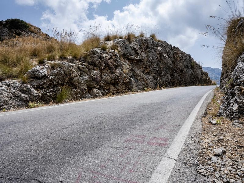 Asphalt Road in the Mountain Landscape of Spain HDRi Maps and Backplates
