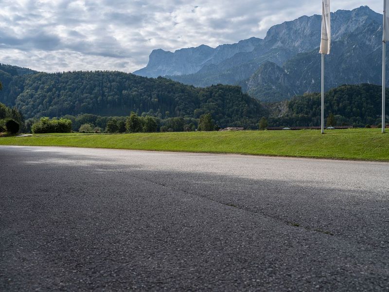Austria: Empty Road through Mountains under Clear Sky HDRi Maps and ...