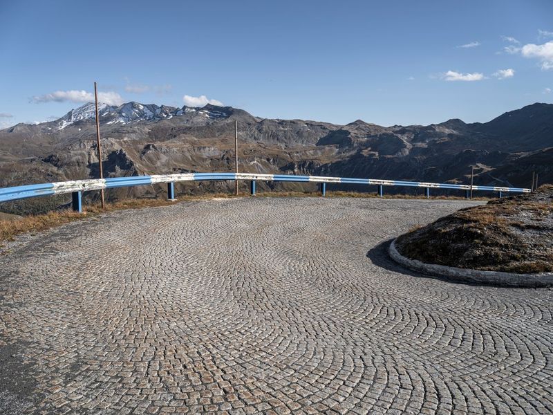 Austria: European Landscape with a Mountain Road and Switchback HDRi ...
