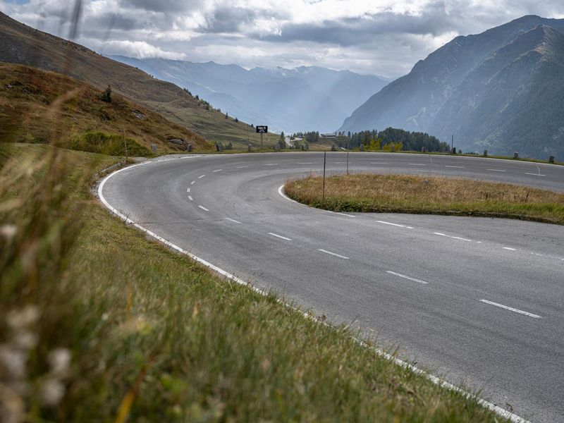 Austria Highland Asphalt Road Landscape HDRi Maps and Backplates