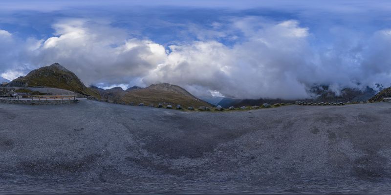 Austria Mountain Landscape: Under a Grey Sky HDRi Maps and Backplates