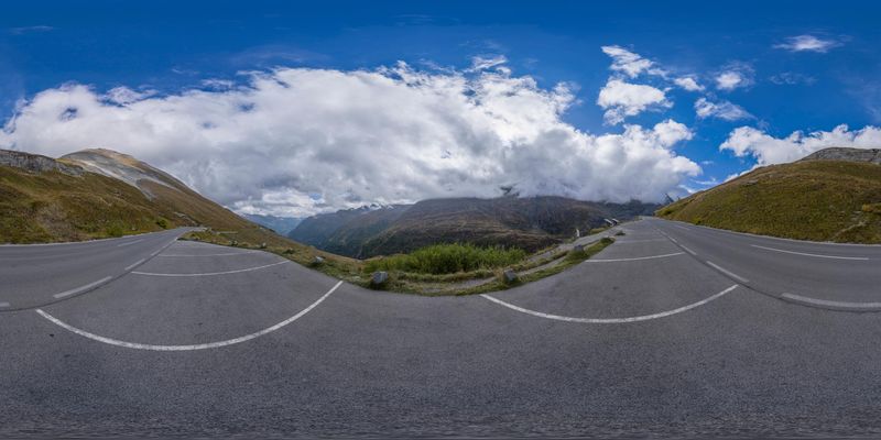 Austria's Mountain Pass: A Scenic Landscape HDRi Maps and Backplates