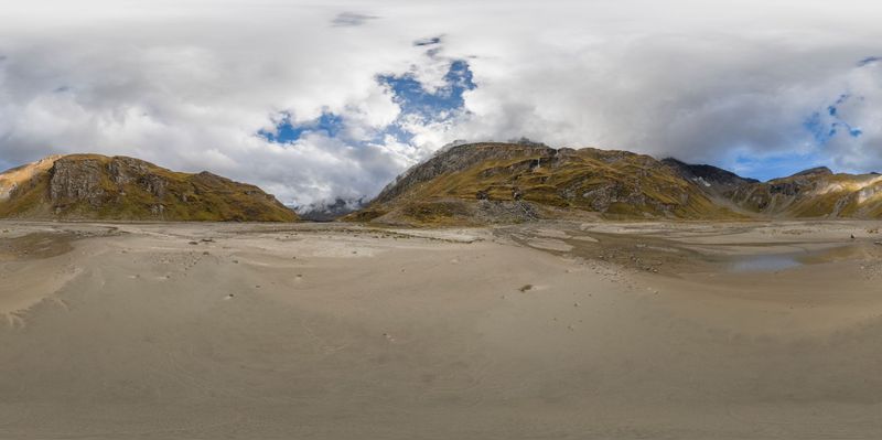 Austria Mountain Range: Clear Sky and Open Space HDRi Maps and Backplates