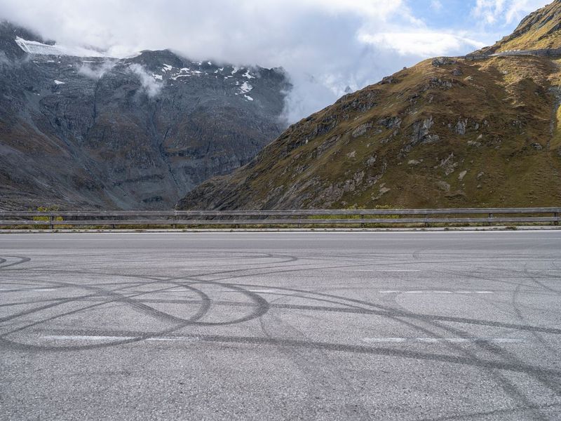 Austria Mountain Road with Clear Sky Landscape HDRi Maps and Backplates