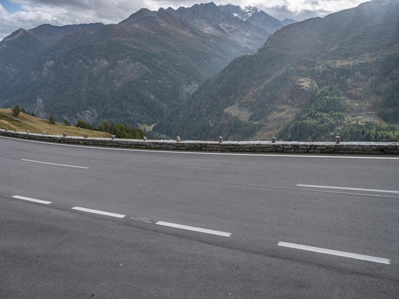 Austria Mountain Road in Highland Landscape HDRi Maps and Backplates