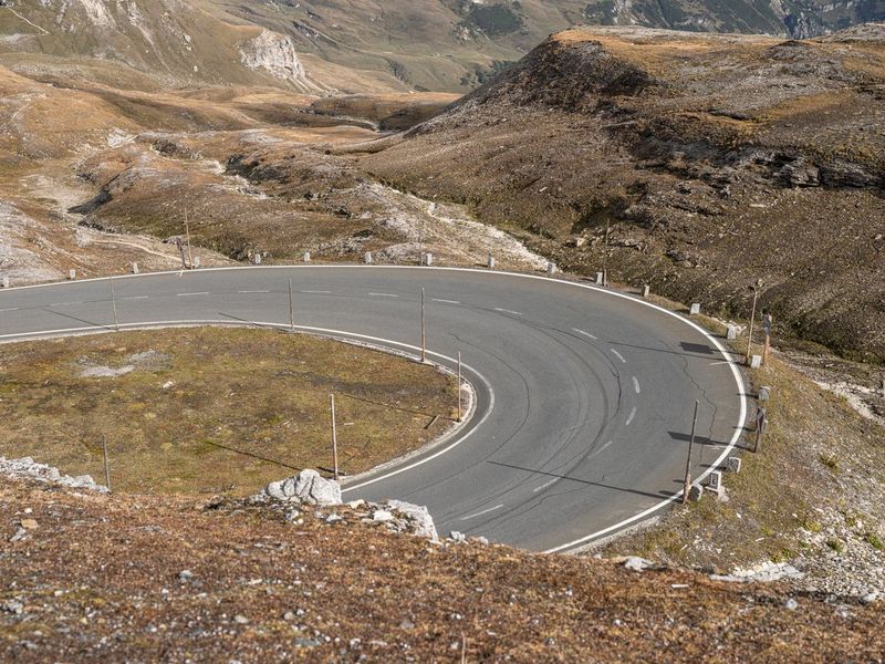 Austria Mountain Road with Switchbacks - HDRi Maps and Backplates