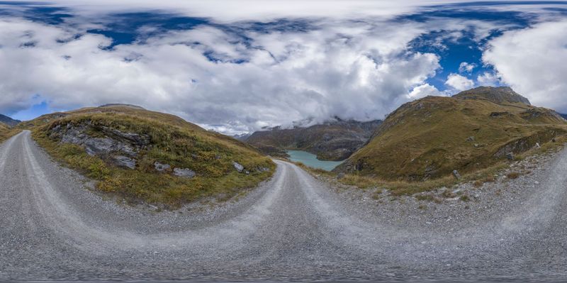 Austria Panoramic Landscape: Road Through the Mountains HDRi Maps and ...