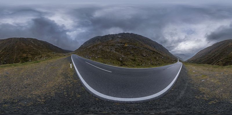 Austria's Timmelsjoch Road: A Curved Mountain Landscape HDRi Maps and ...