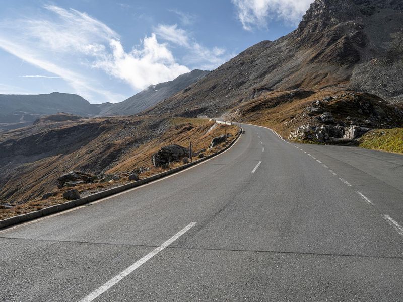 Austrian Highlands Landscape Mountain Road - HDRi Maps and Backplates
