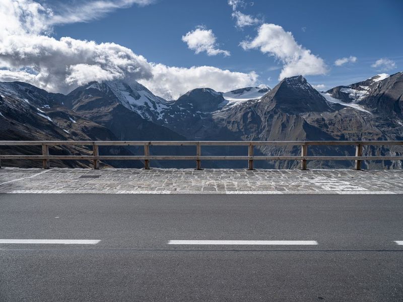 Austrian Landscape: Mountain Road Profile HDRi Maps and Backplates