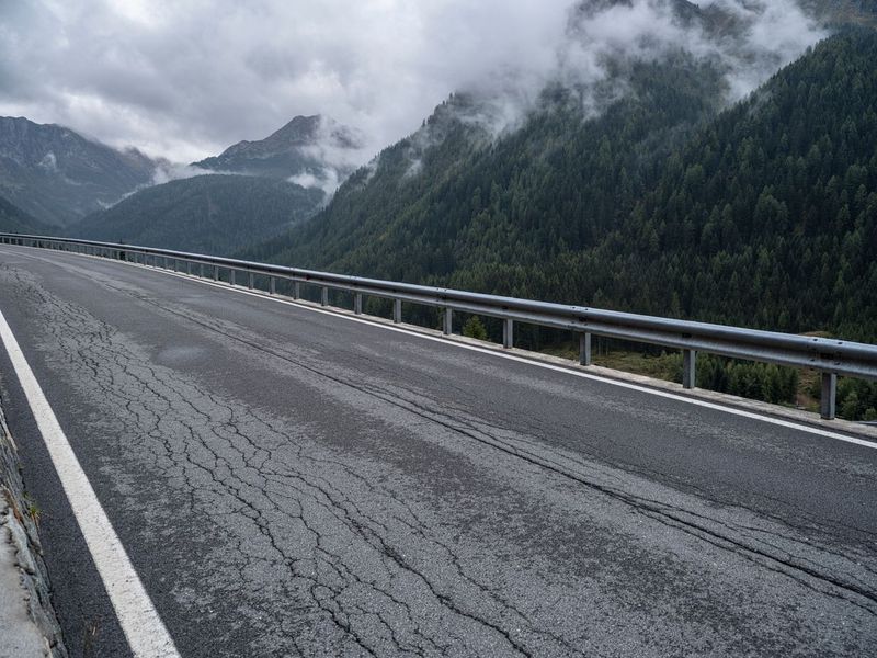 Austrian Mountain Landscape: Gloomy Grey Sky HDRi Maps and Backplates