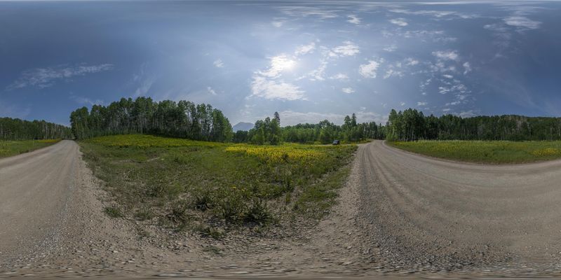 Road Trip through Colorado's Scenic Landscapes HDRi Maps and Backplates