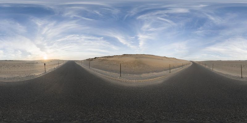 Desert Road in the USA HDRi Maps and Backplates