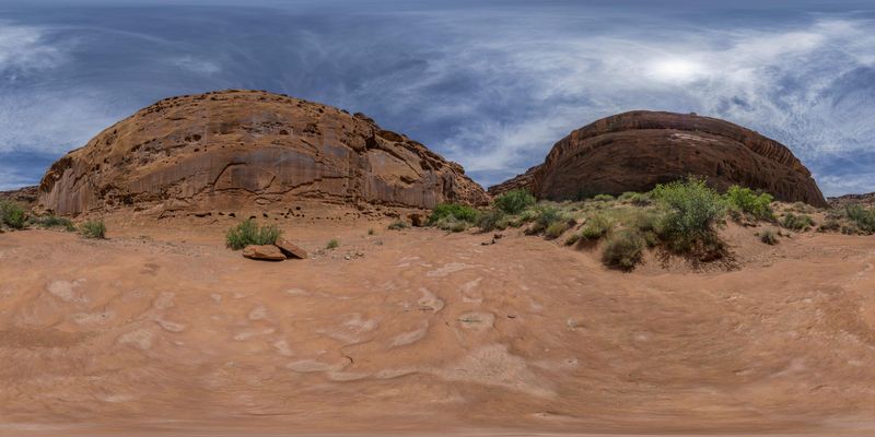 Rugged Mountain Landscape in North Wash, Utah HDRi Maps and Backplates